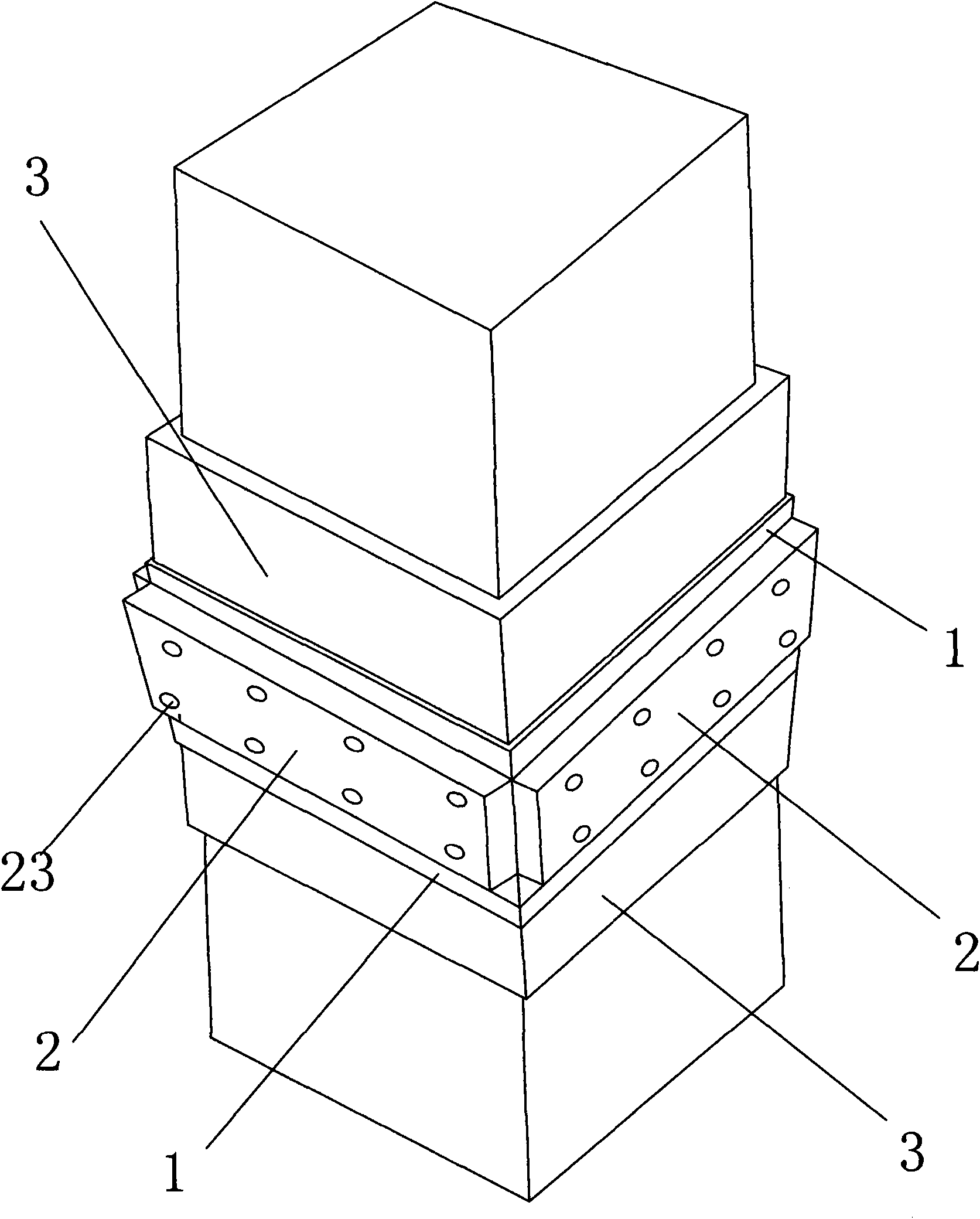 Connection structure used for pull-out resistant pile foundation and connecting method thereof