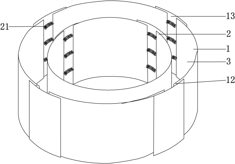 A double-layer casing device and construction method for restricting the expansion of the head of cast-in-place pile