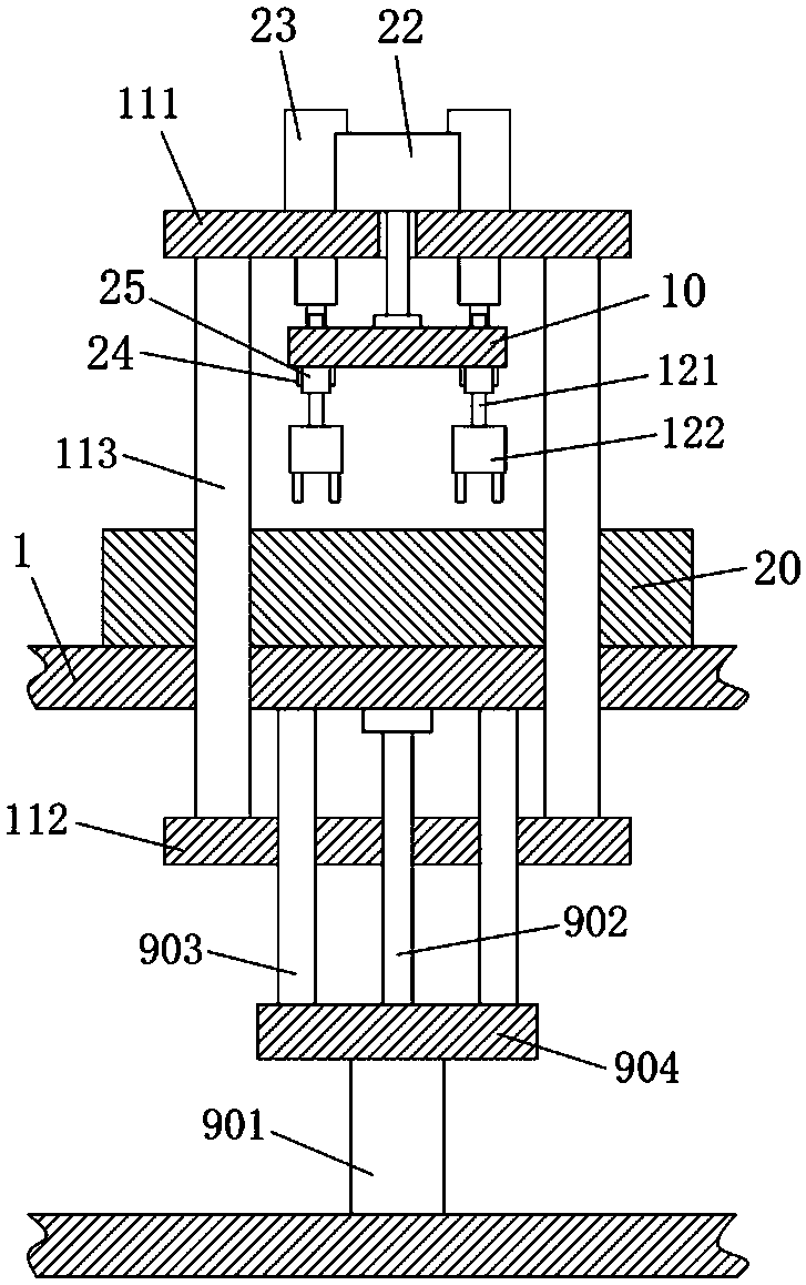 Automatic gasket installation and cap installation device for cosmetic packaging bottles, and working method thereof