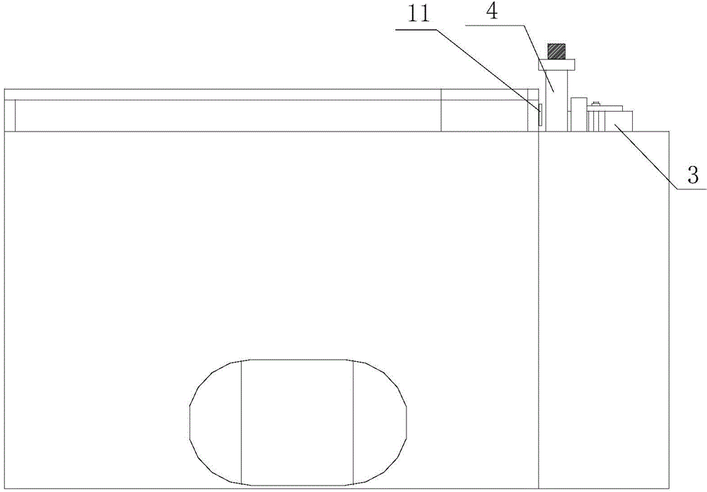 Automatic online cutting device of tab bars