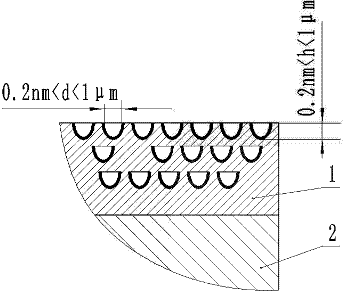 Concave indium-magnesium microcrystalline composite layer