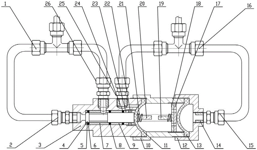 Seawater corrosion resistant pressure balance valve