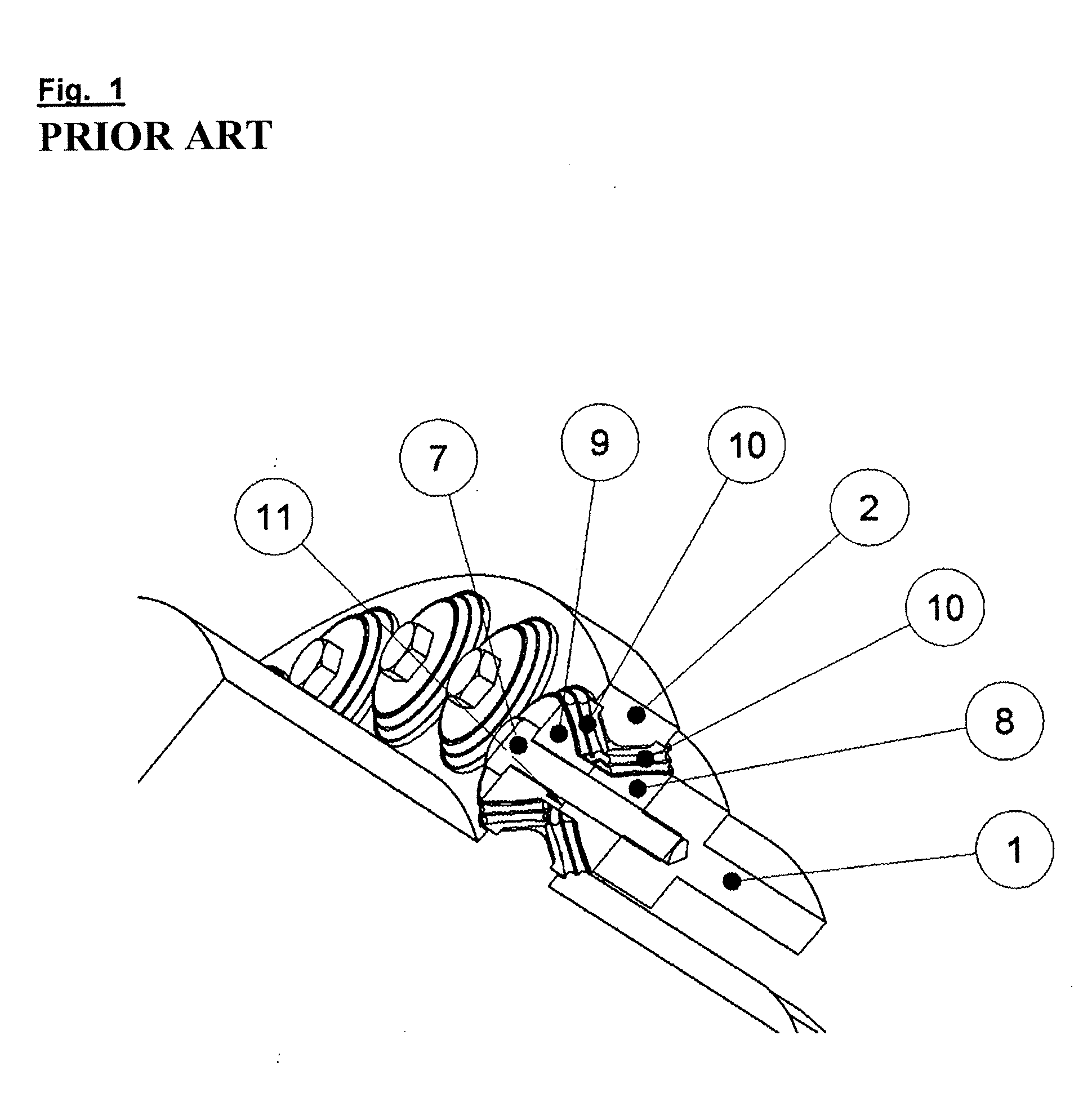 Asymmetrical mounting