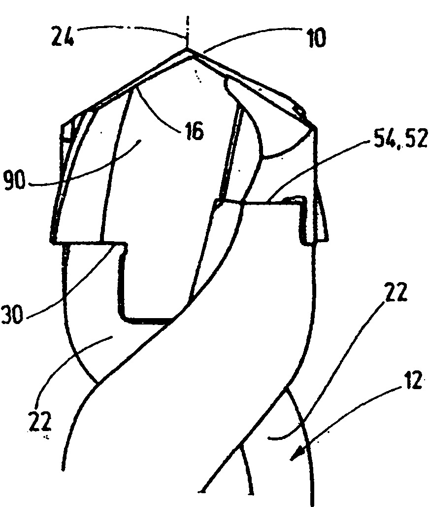 Drilling tool with drill bit