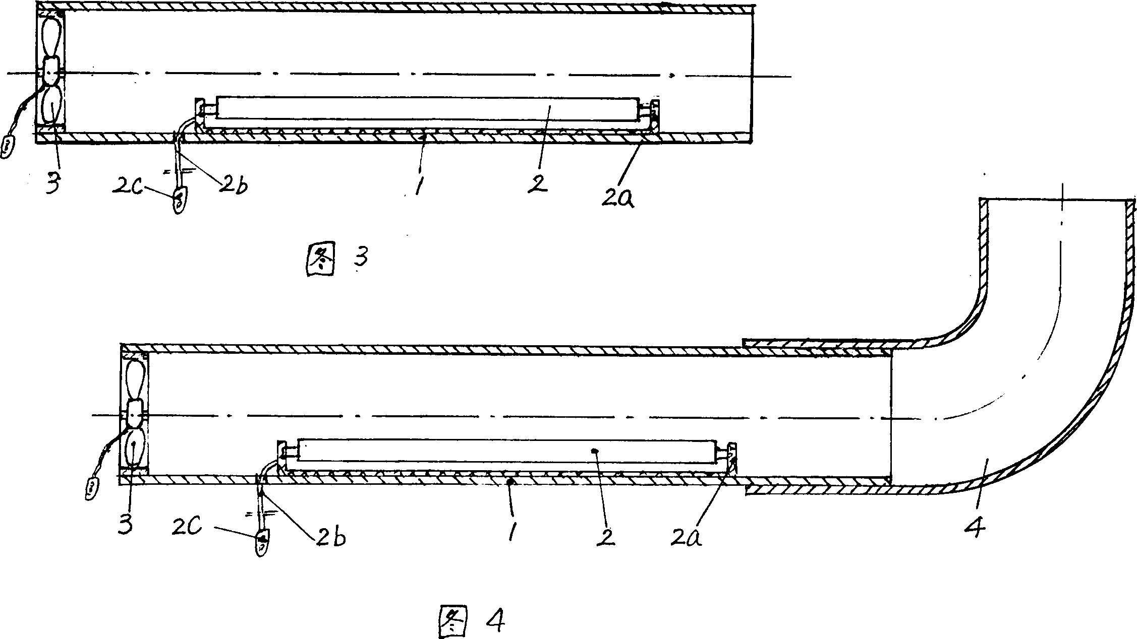 UV ray sterilization and bactericidal device