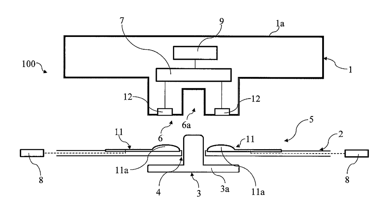 Electronic button for smart garments