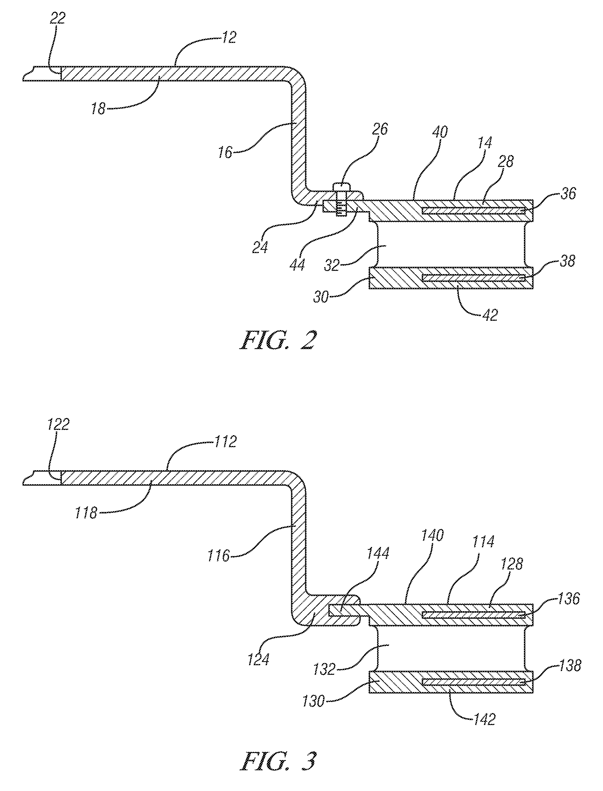 Low Mass Multi-Piece Sound Dampened Article