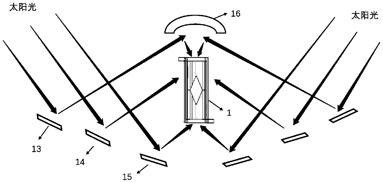 Double-sided heat collection type composite solar heat absorber and method