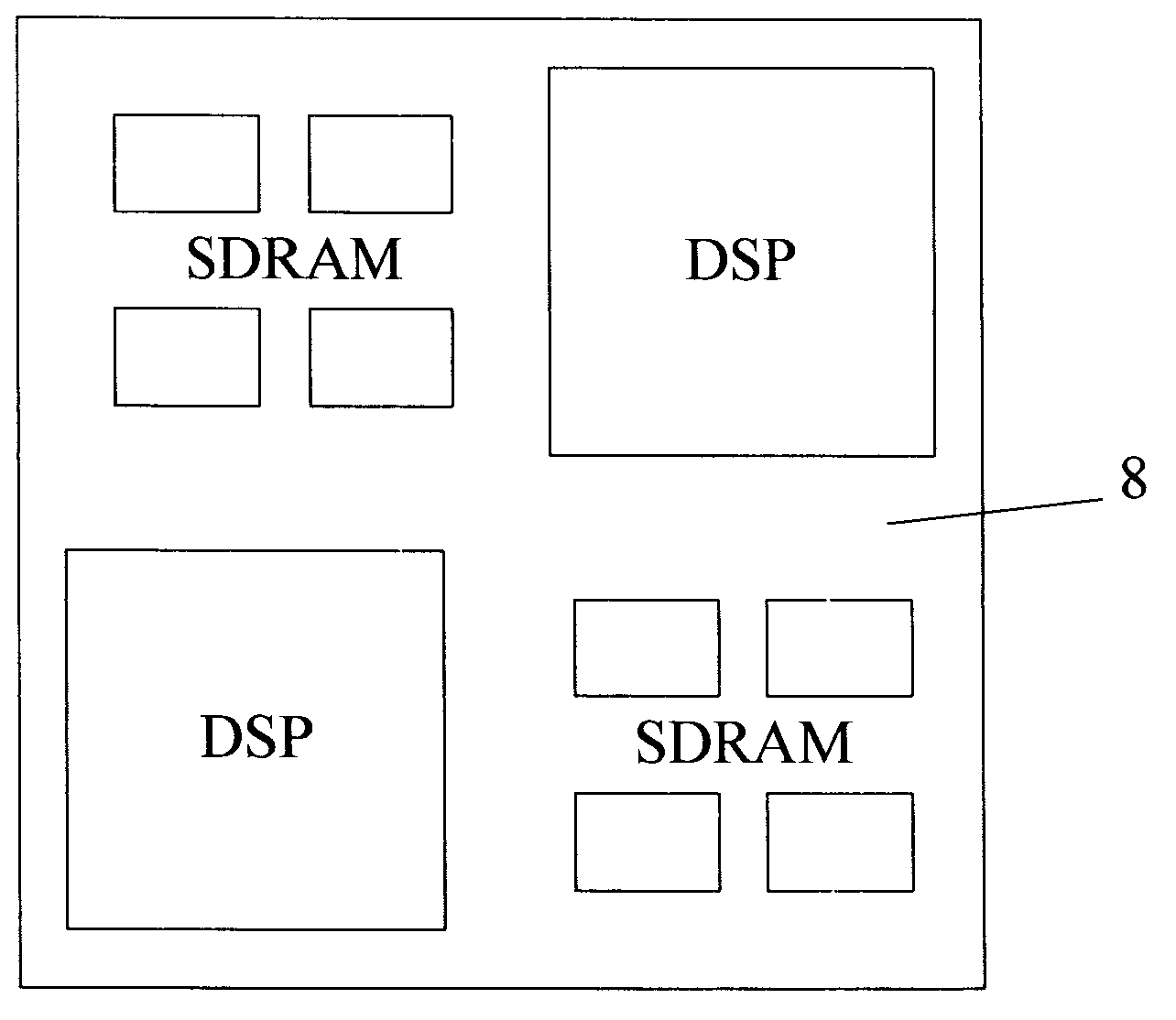 Laminated 3D-MCM (3-dimensional multiple chip module) structure based on peripheral vertical interconnect technology