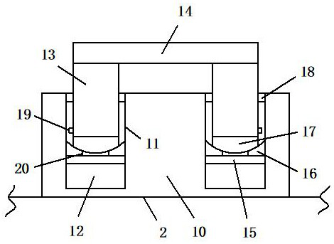 Sensor beam lifting device used for deflectograph