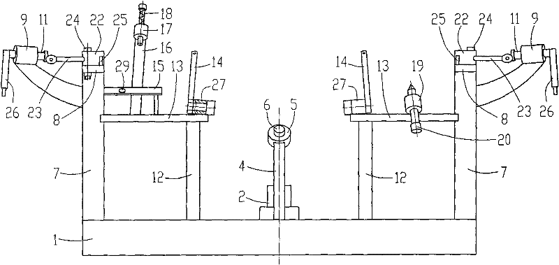 Check tool for handlebar of curved beam motorcycle