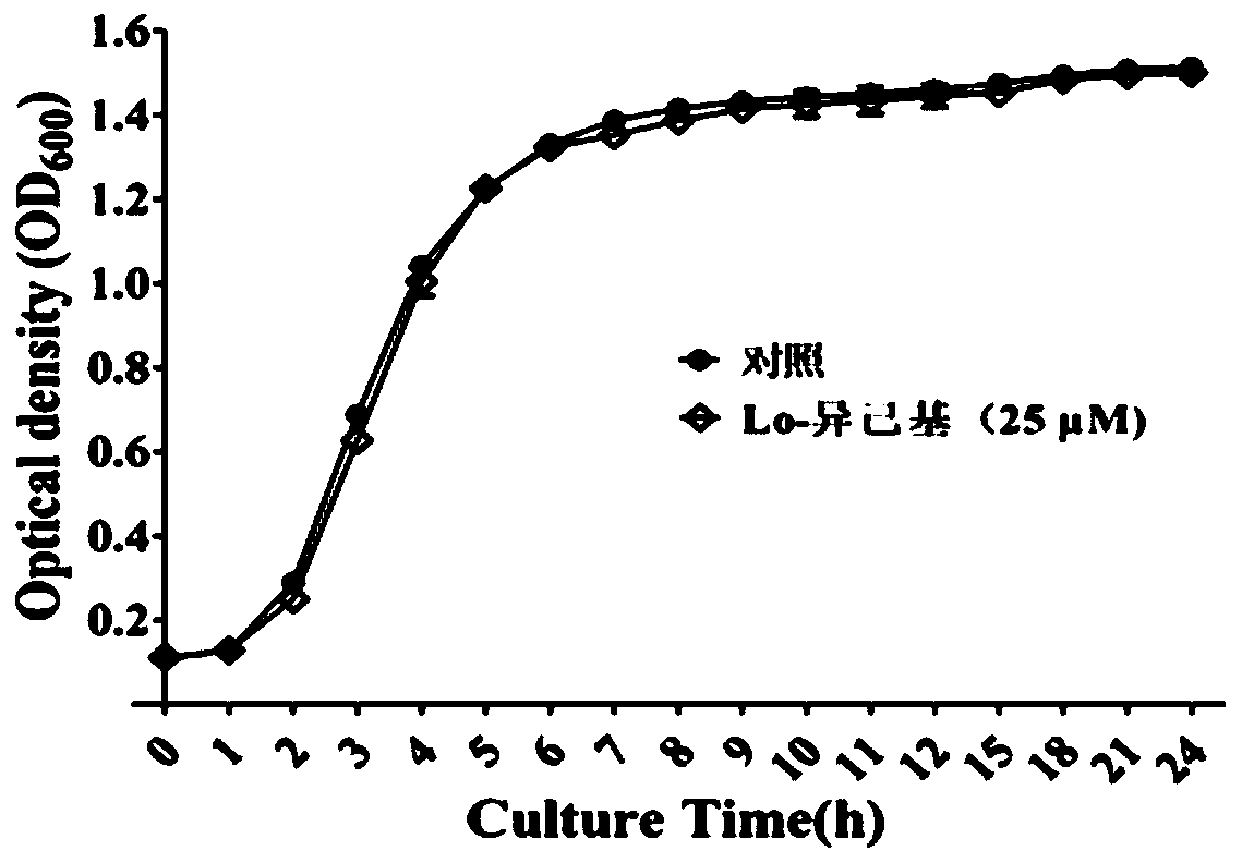 Inhibitor Lo-isohexyl for resisting virulence of staphylococcus aureus and formation of biofilms, and application of inhibitor Lo-isohexyl