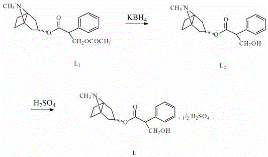 A kind of preparation method of atropine sulfate