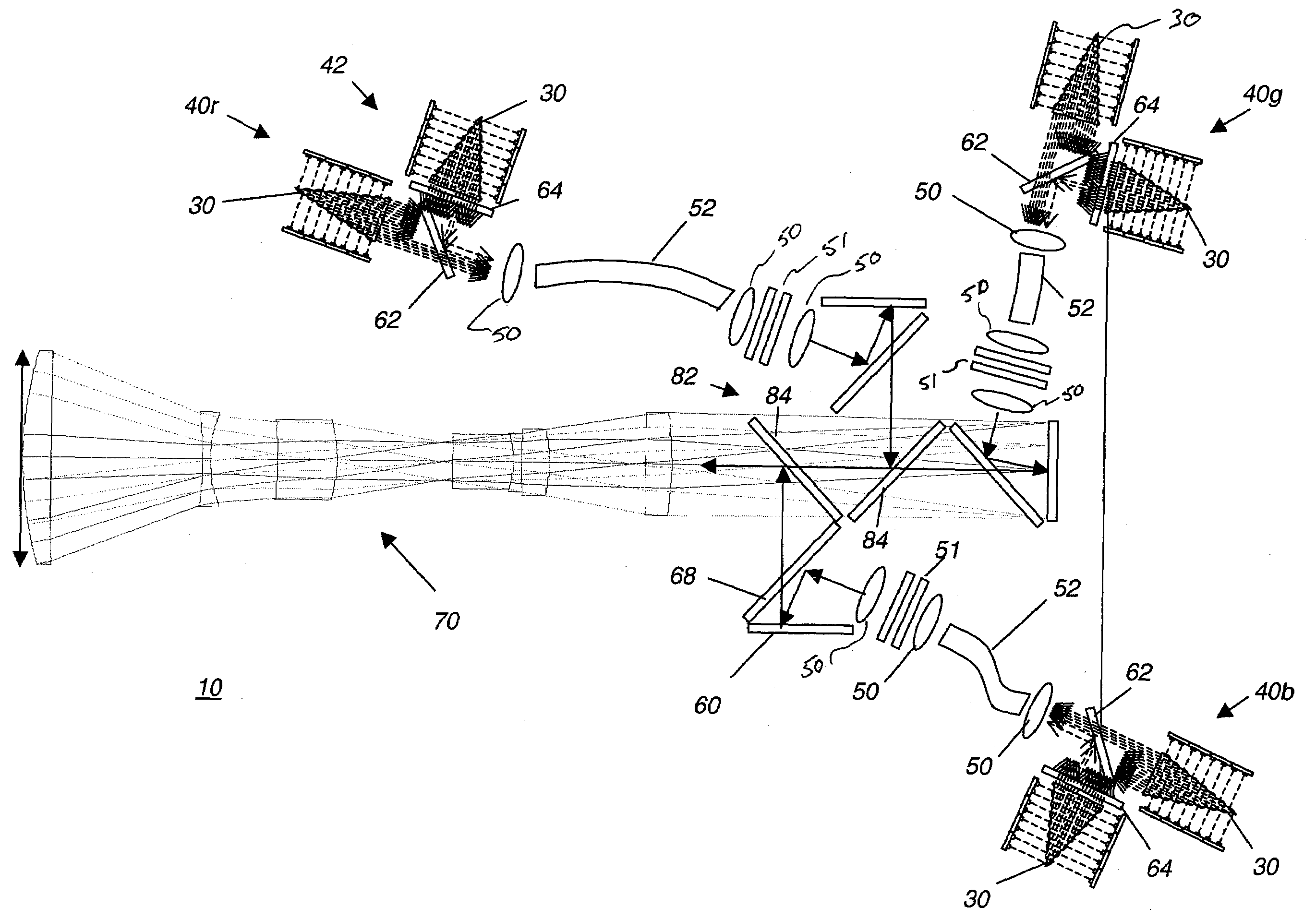 Stereo projection apparatus using polarized solid state light sources