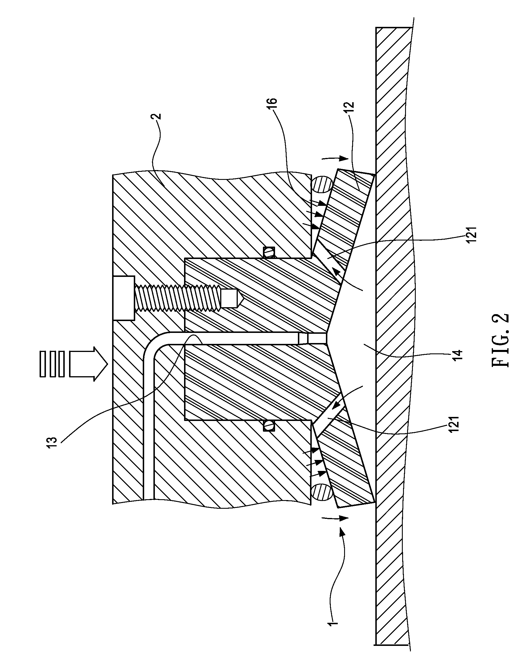 Self-compensating hydrostatic planar bearing device and the method thereof