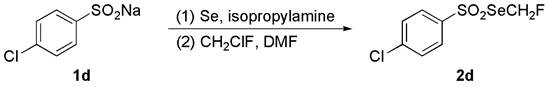 Monofluoromethylselenylation reagent as well as preparation method and application thereof