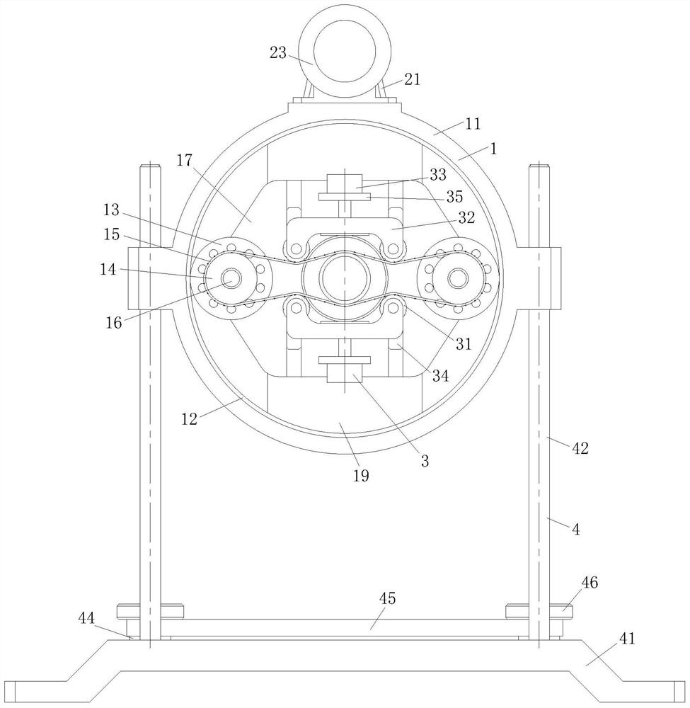 Portable uniform grinding device for welds of stainless steel tube