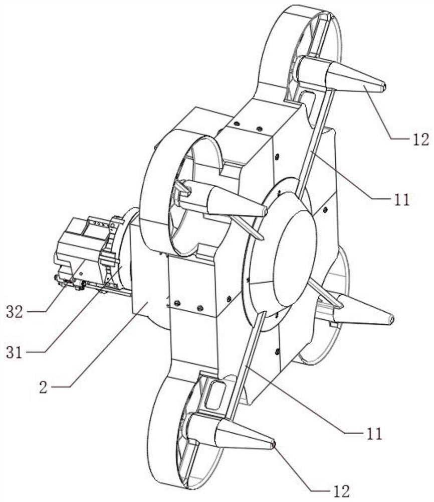 Multifunctional unmanned aerial vehicle pesticide spraying structure and application method