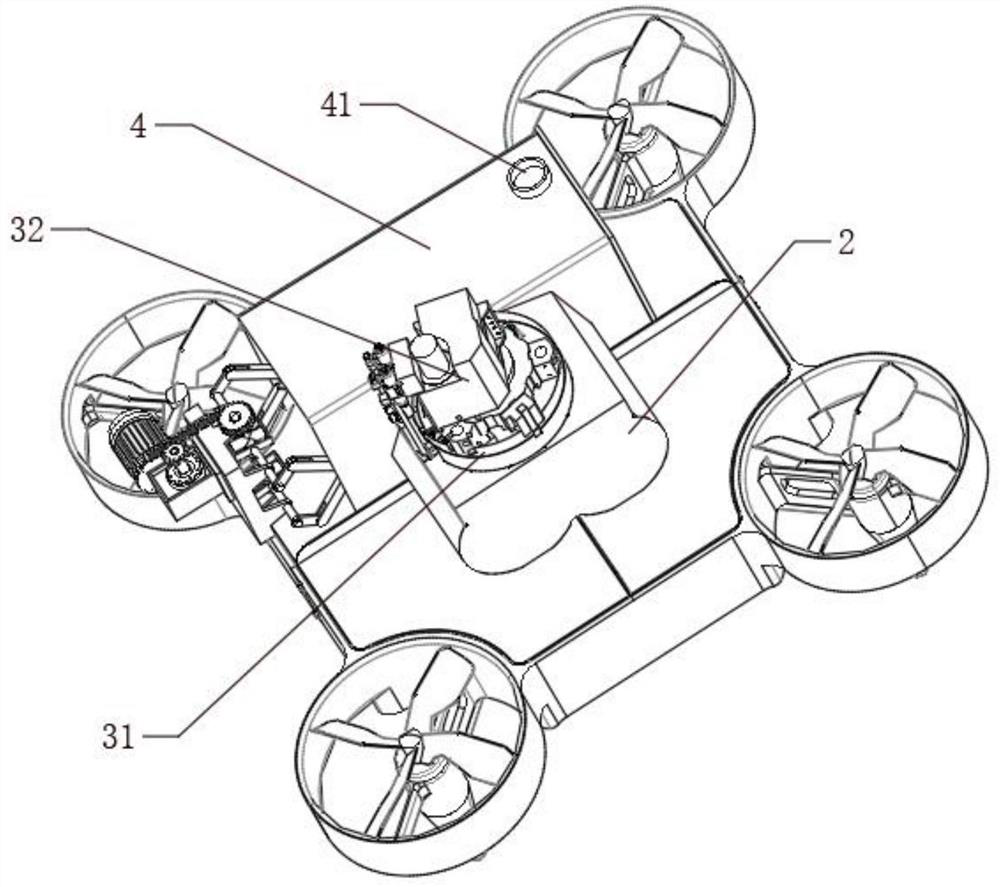 Multifunctional unmanned aerial vehicle pesticide spraying structure and application method