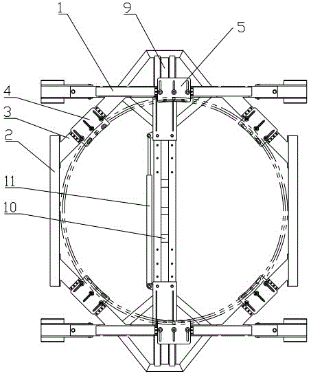 Universal disassembling and assembling rack for gun turret