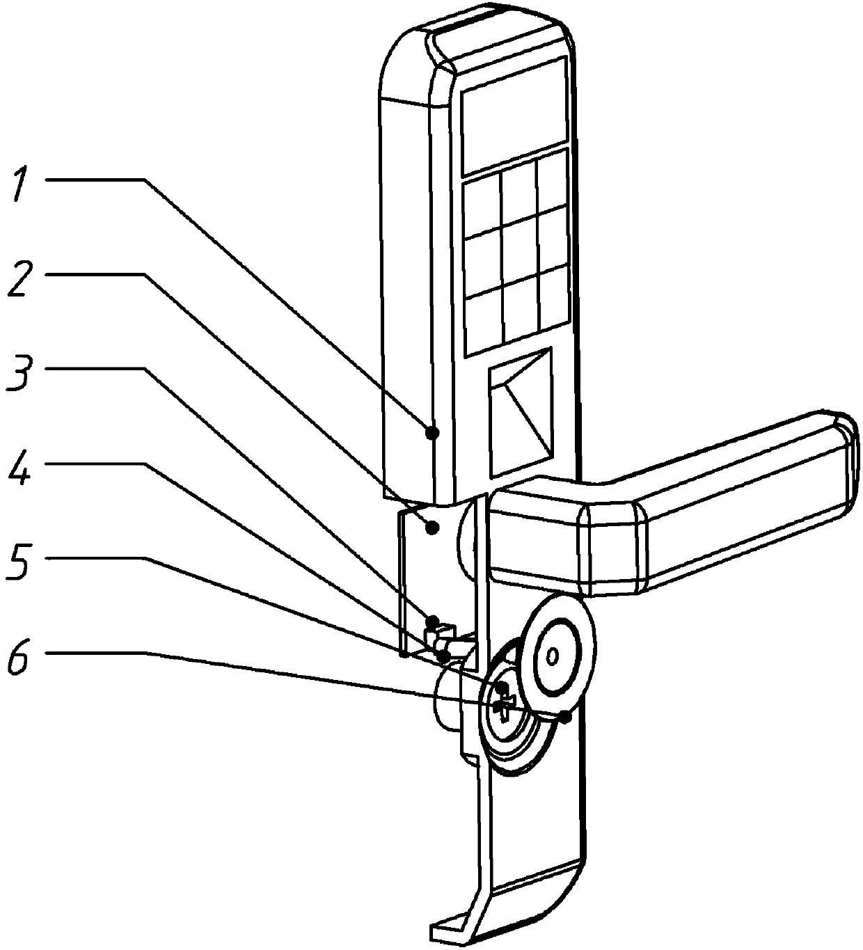 Emergency lock protection device for fingerprint lock