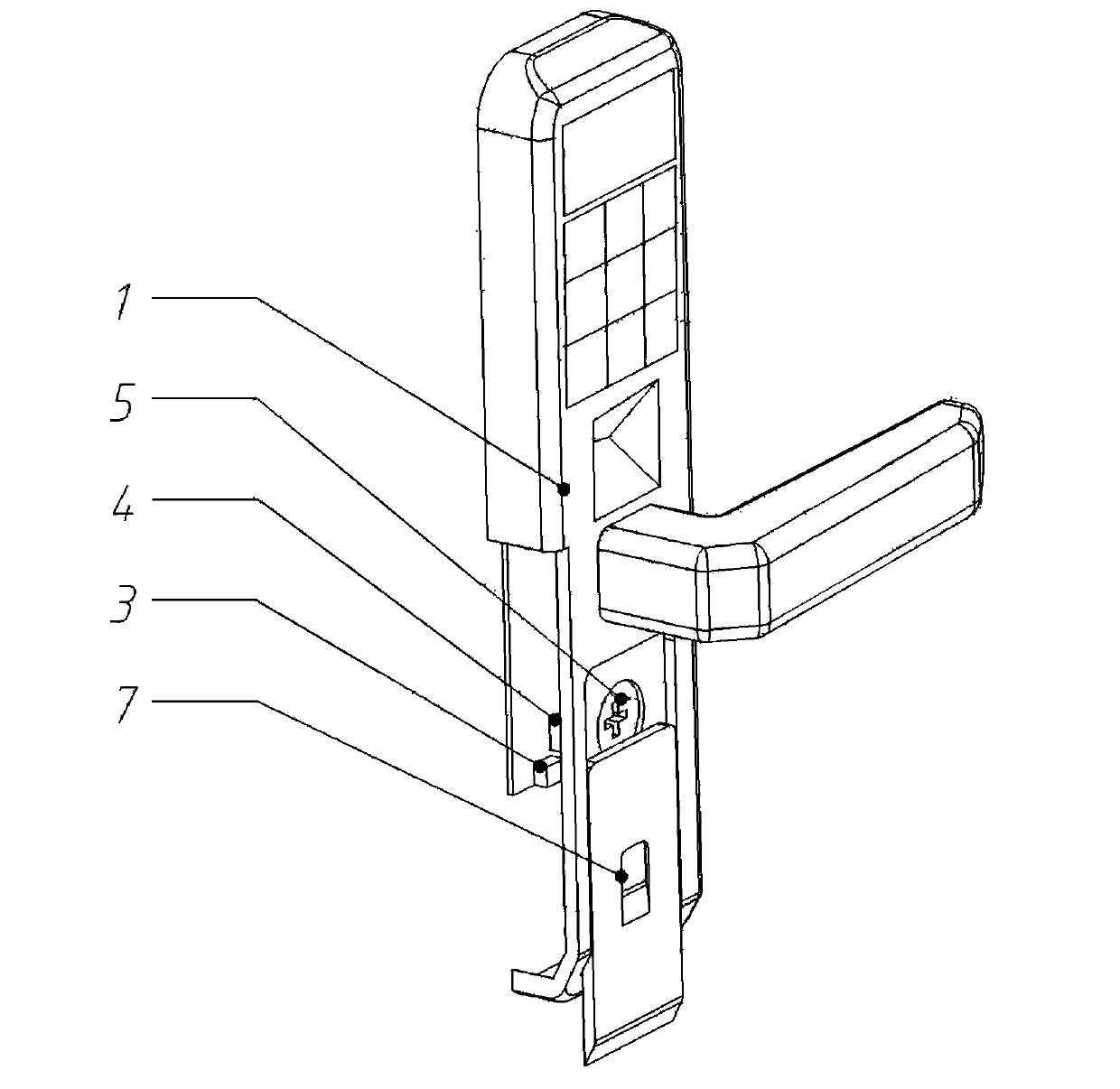 Emergency lock protection device for fingerprint lock