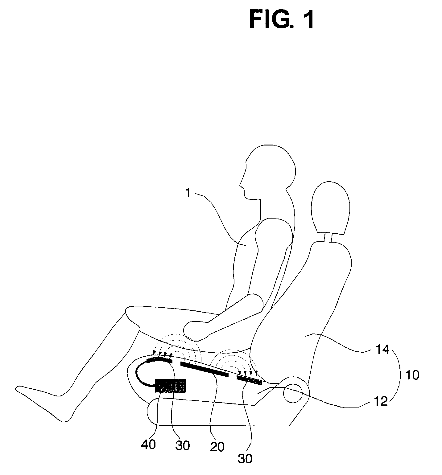 Occupant classifying device for an automobile