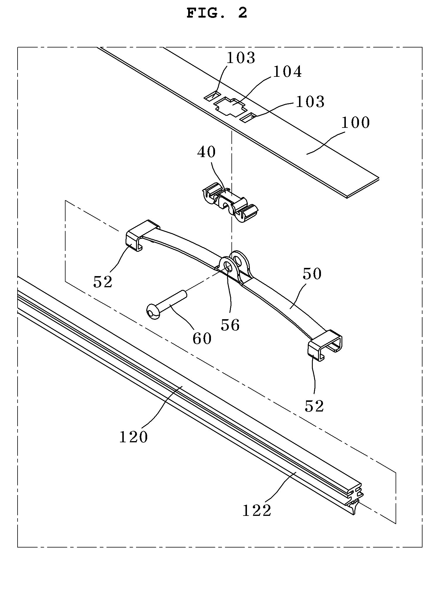 Wiper blade assembly having rotatable auxiliary beam