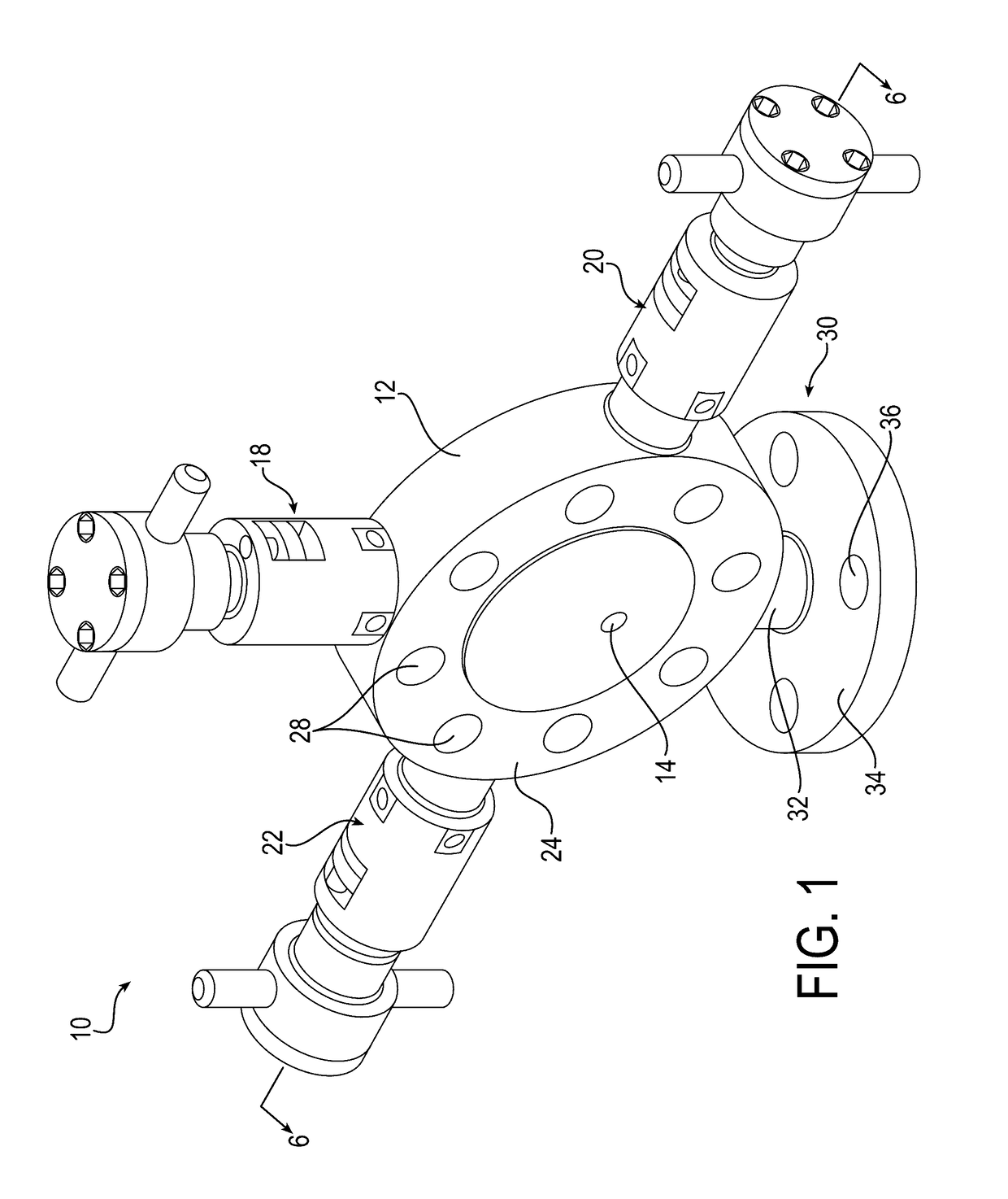 Monoflange valve