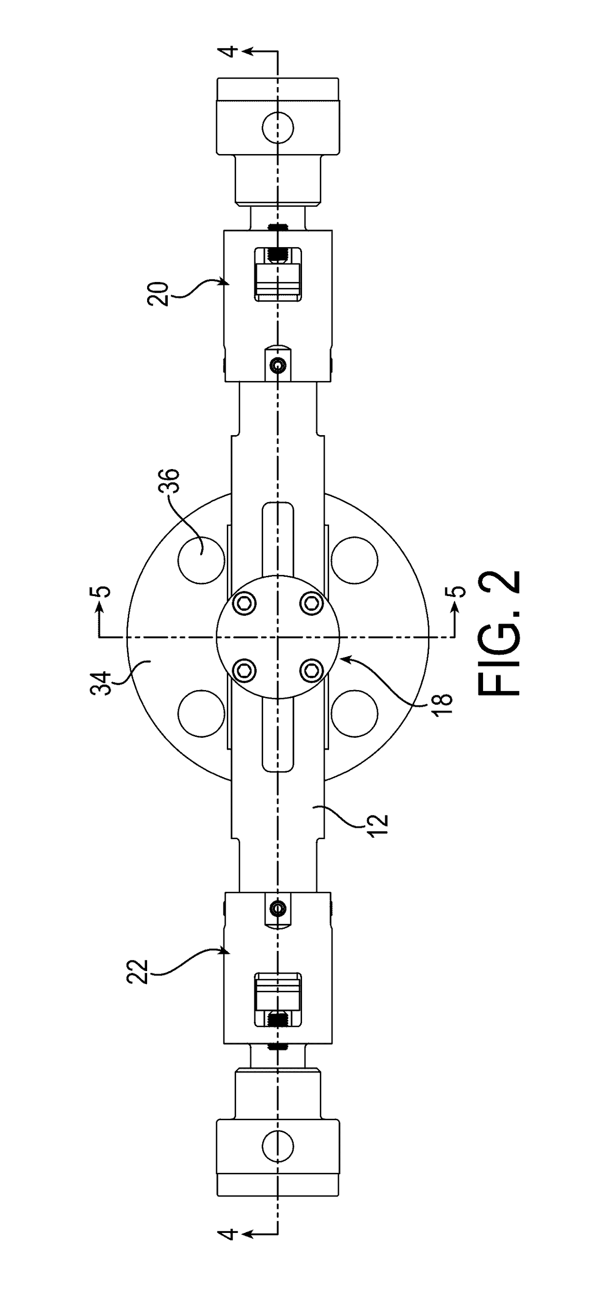 Monoflange valve