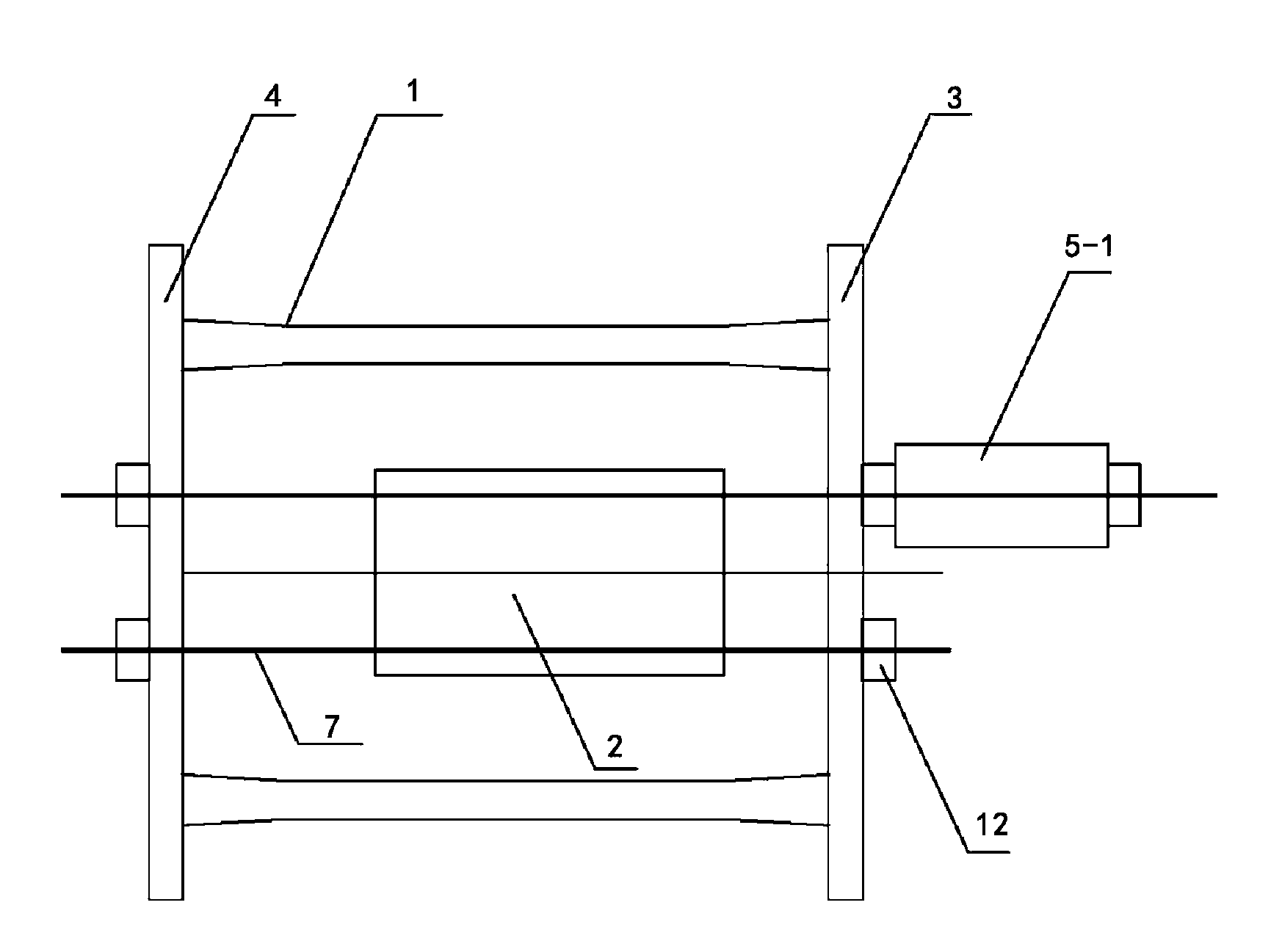 Pre-tensioning method plate-beam track movable type steel transverse beam integer tensioning device and tensioning technology