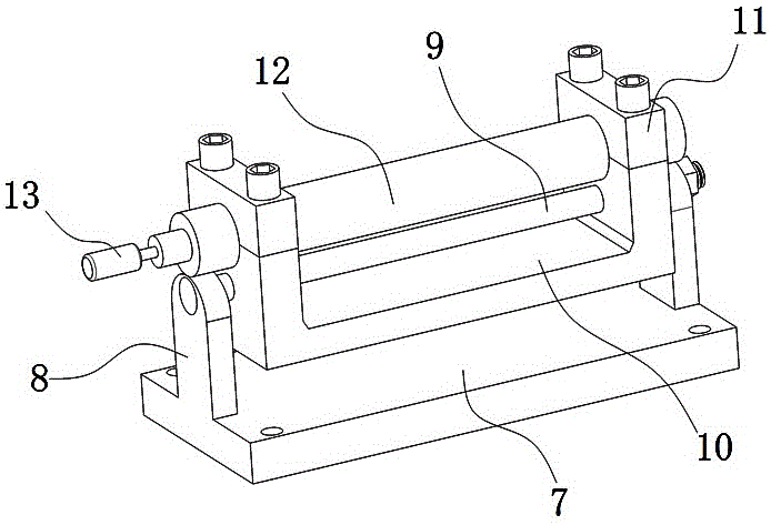 Profiling grinding repairing device for end surface of arresting gear of aero-engine