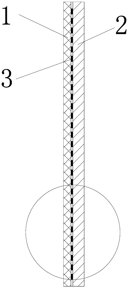 Vacuum infusion double-layer fiberglass reinforced plastic with hollow monitoring structure and production process for vacuum infusion double-layer fiberglass reinforced plastic