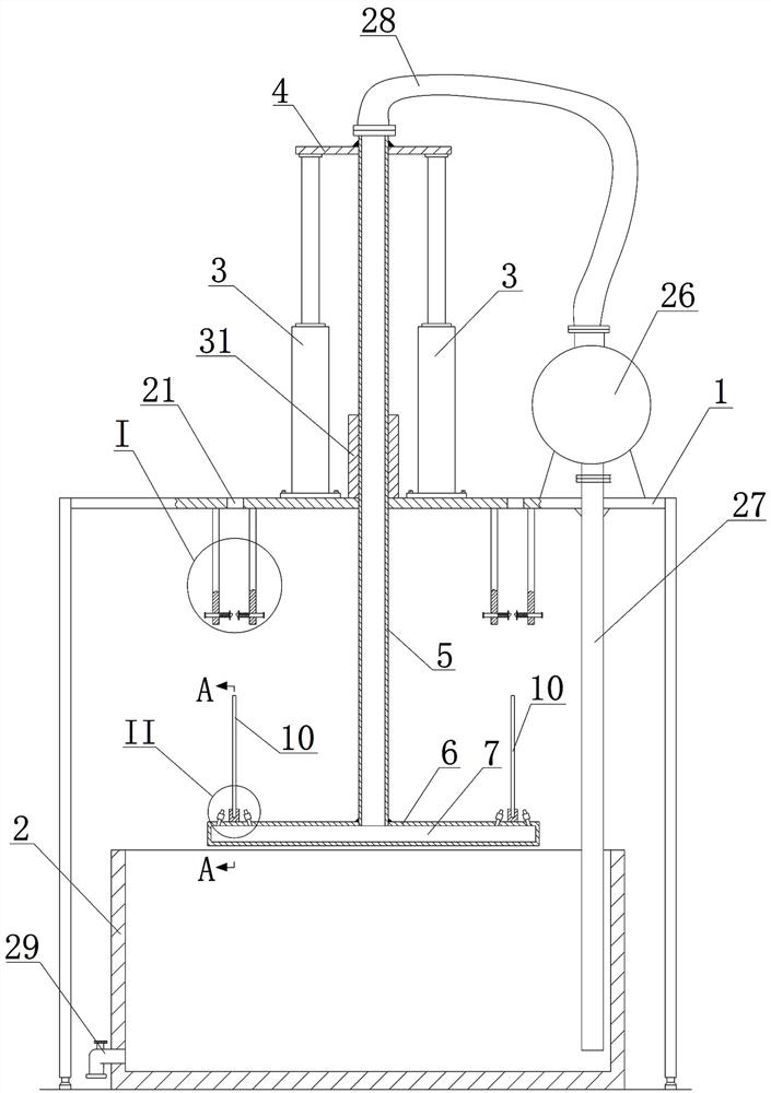 Etching solution recycling device and utilization method thereof