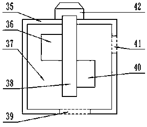 Dental operation instrument cleaning device