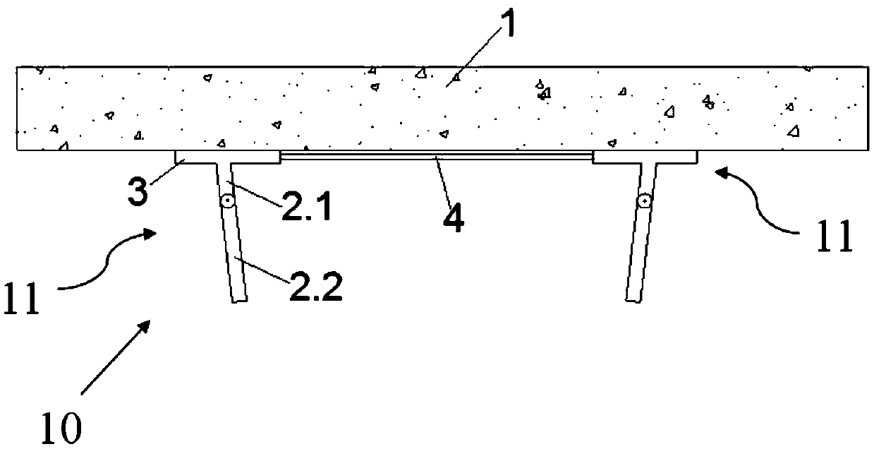 Quick installation device for self-locking inward inclined type strain sensor