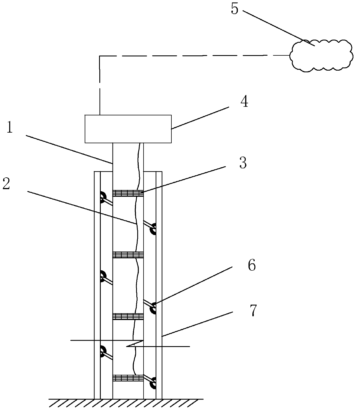 A flexible intelligent inclinometer rope