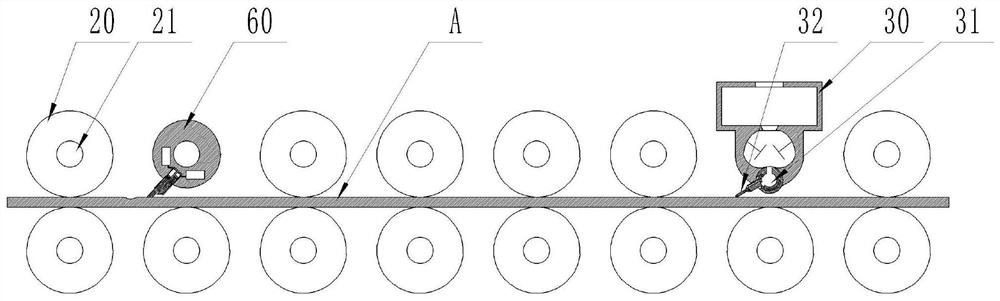 A greasy repairing device and a greasy repairing method for surface defects of plates