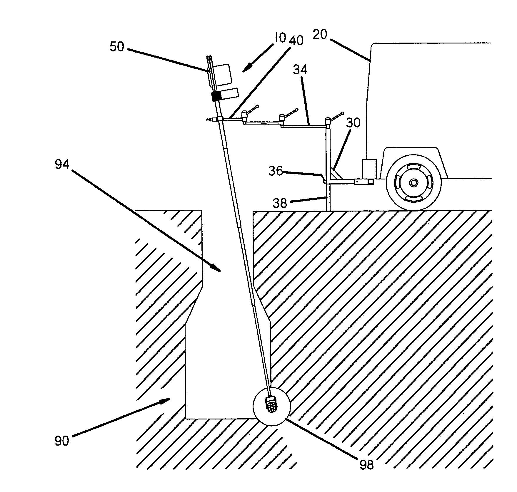 Apparatus and method for conducting remote video inspection from above