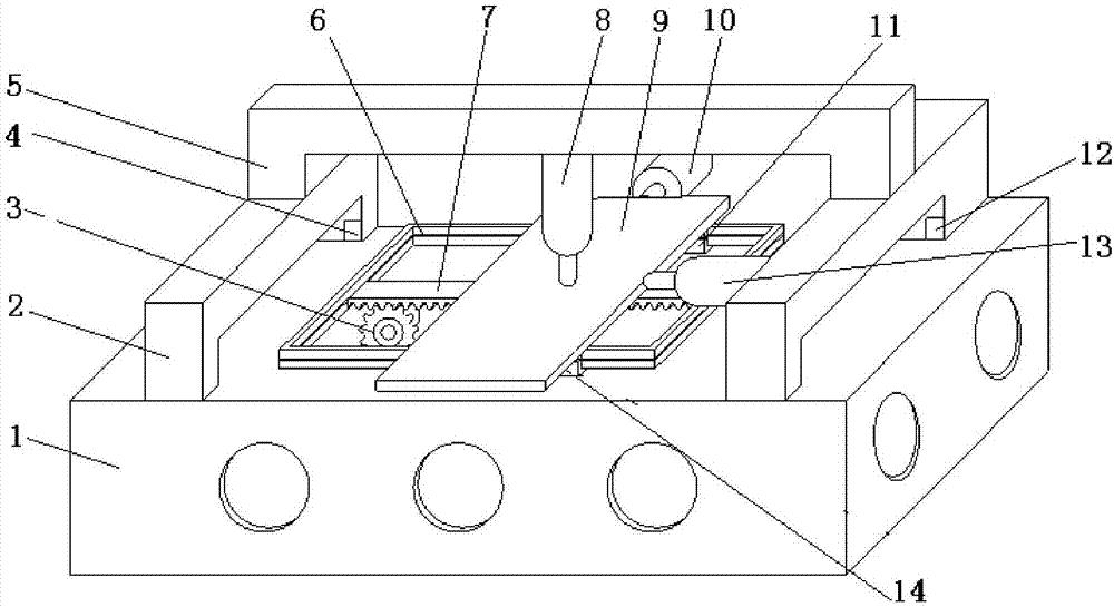 Device for detecting accelerated abrasion degradation law of linear guide rail of machine tool