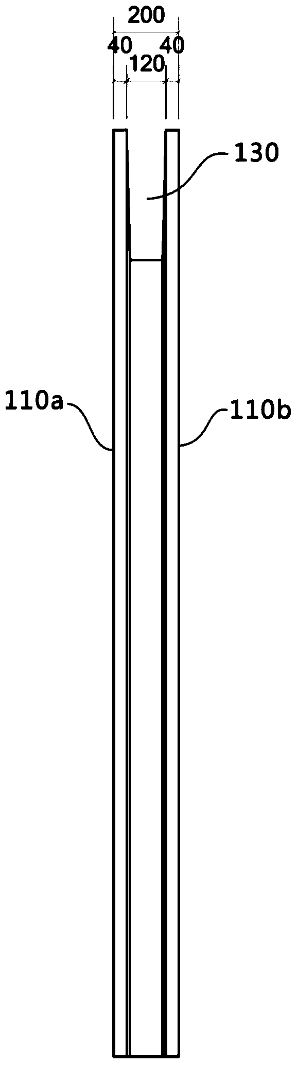 Frame-shear wall structure based on three-side-grooved strip precast concrete wallboard assembly and construction method thereof