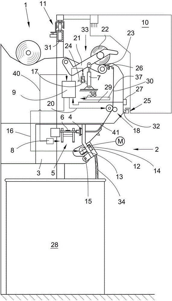 Semi-automatic opening rotor spinning machine