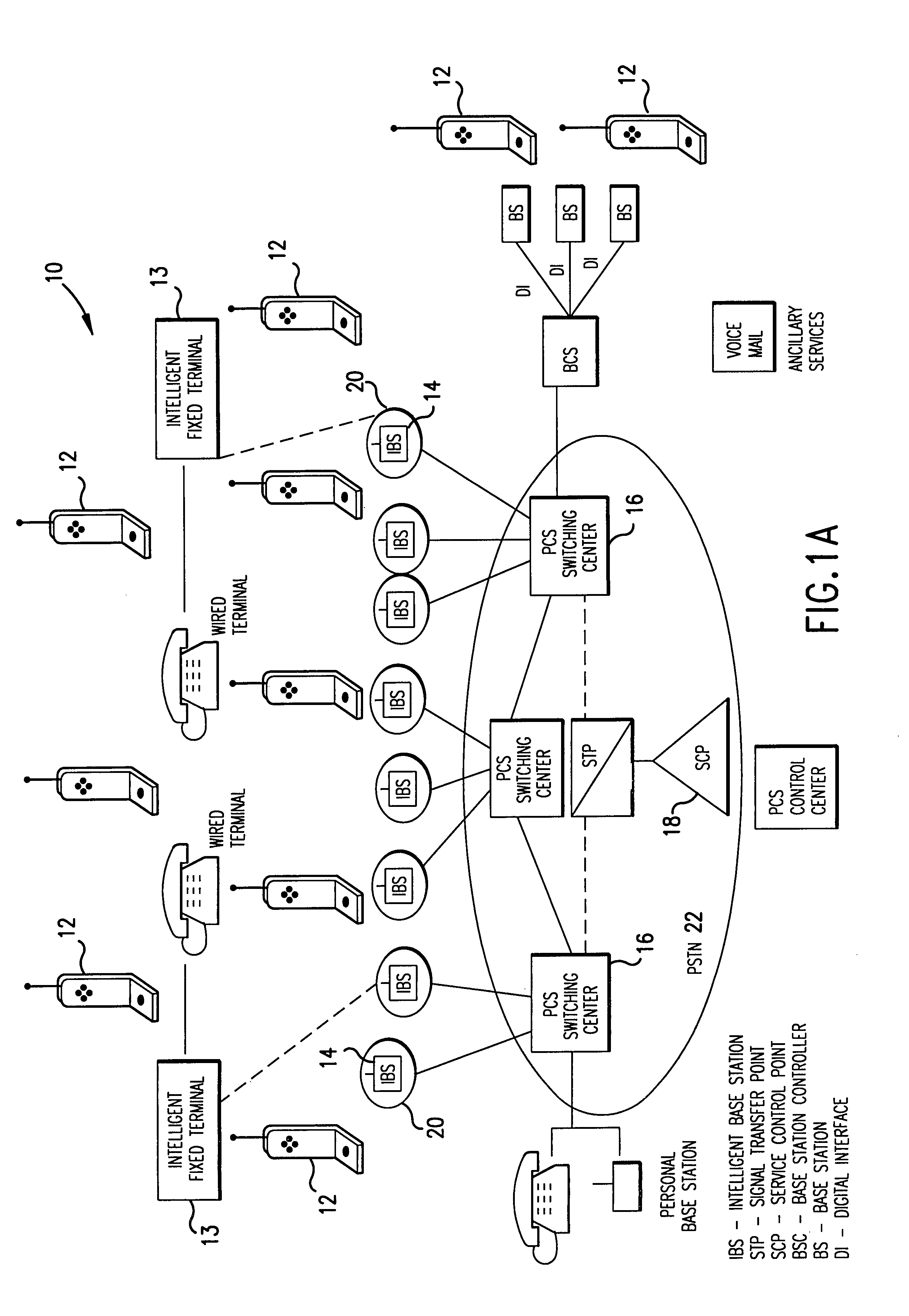 Wireless digital personal communications system having voice/data/image two-way calling and intercel hand-off