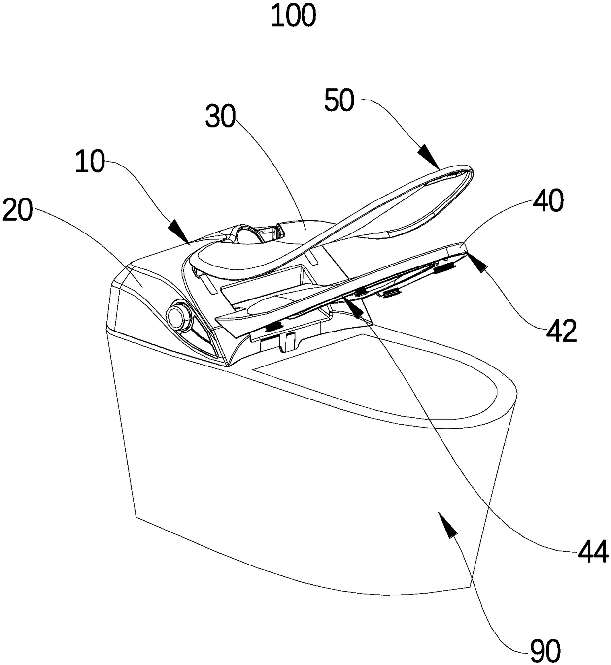 Method and device for intelligently turning over cover of toilet bowl and toilet bowl