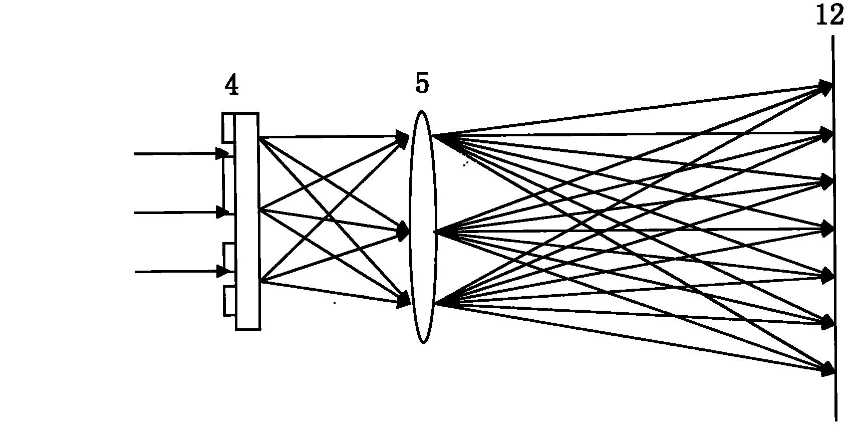 Three-dimensional surface topography measurement device based on one-dimensional Dammann grating