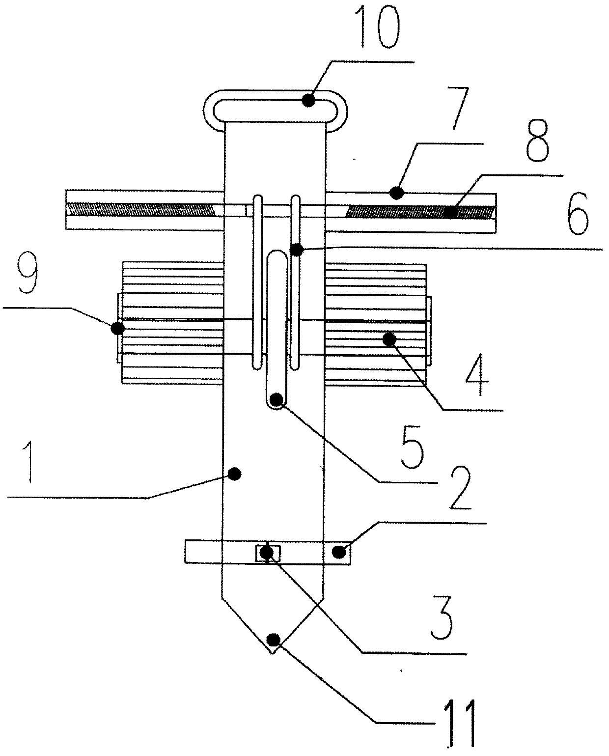 Double-rack rail type escape passage for multi-story building