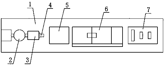 Interval flower color dovetail groove pipe head sucking pipe machining production line