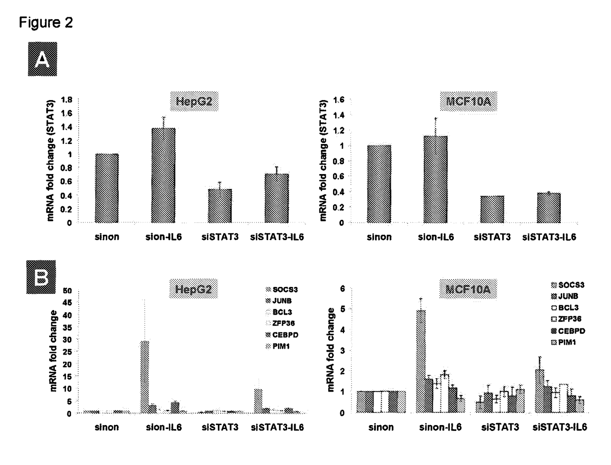 Gene expression signature for IL-6/STAT3 signaling pathway and use thereof