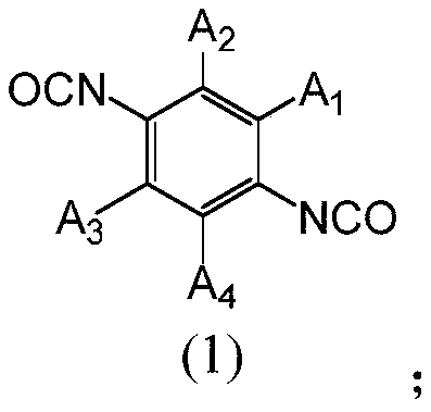 Preparation method of substituted 1,4-phenylene diisocyanate and application of non-nitrile polar organic solvent in preparation of substituted 1,4-phenylene diisocyanate