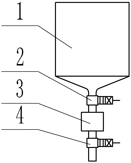 Automatic feeding device for foaming machine